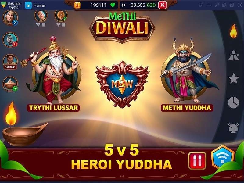 Methi Bold Duel Gameplay Screenshot - 5v5 Rajya Yuddha Mode